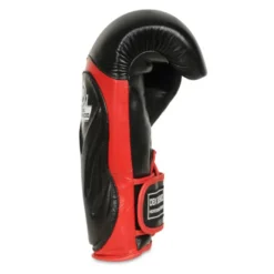 Gants de Boxe en cuir naturel Noir et rouge