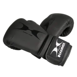 Gants de boxe en cuir synthétique pour entraînement - Cuir et bande Velcro