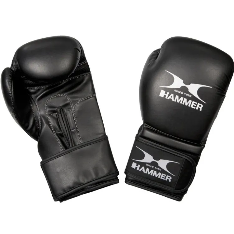 Gants de boxe en cuir synthétique pour entraînement - Rembourrage 3 couches