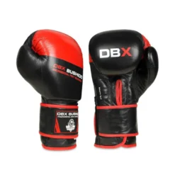 Gants de boxe et sports de combat en cuir rouge