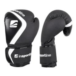 Gants de boxe noir avec large sangle velcro de qualité premium
