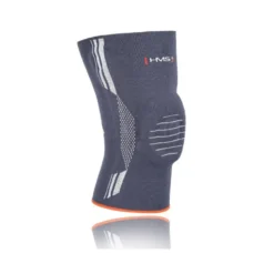 Genouillère de protection en élasthanne et nylon avec anneau de maintien en silicone