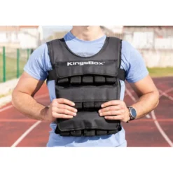 Gilet de lest pour entraînement de musculation cardio et cross-training Max 30 kg - KINGSBOX
