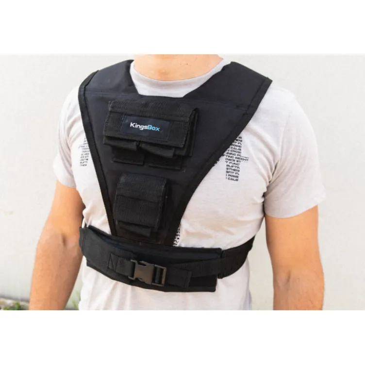 Gilet de musculation Kingsbox lesté et réglable - Charge maximale 10 KG pour Hyrox et Crosstrainig