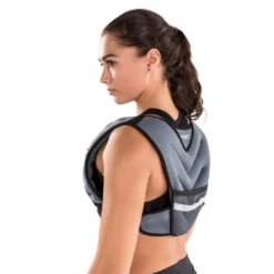 Gilet lesté de fitness et musculation 5 et 10 kg avec poche avant