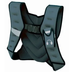 Gilet lesté de fitness et musculation 5 et 10 kg avec poche avant