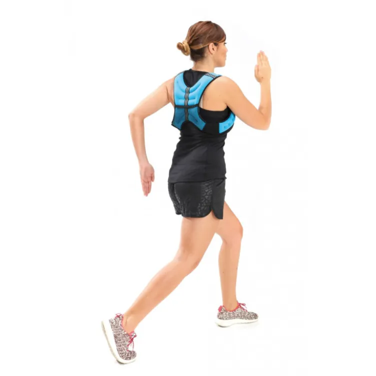 Gilet lesté de musculation et Hyrox 5 kg avec poche de rangement et bandes réfléchissantes