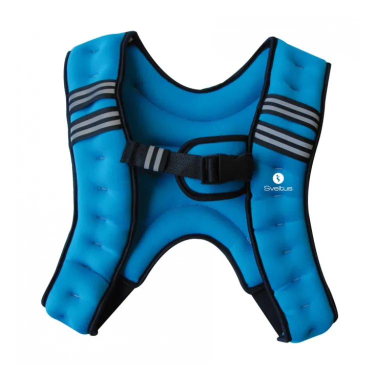 Gilet lesté de musculation et Hyrox 5 kg avec poche de rangement et bandes réfléchissantes