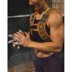 Gilet lesté de musculation et Hyrox 5 kg avec poche de rangement et bandes réfléchissantes