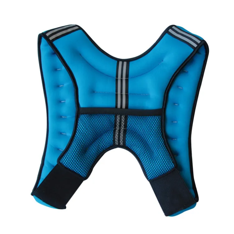 Gilet lesté de musculation et Hyrox 5 kg avec poche de rangement et bandes réfléchissantes