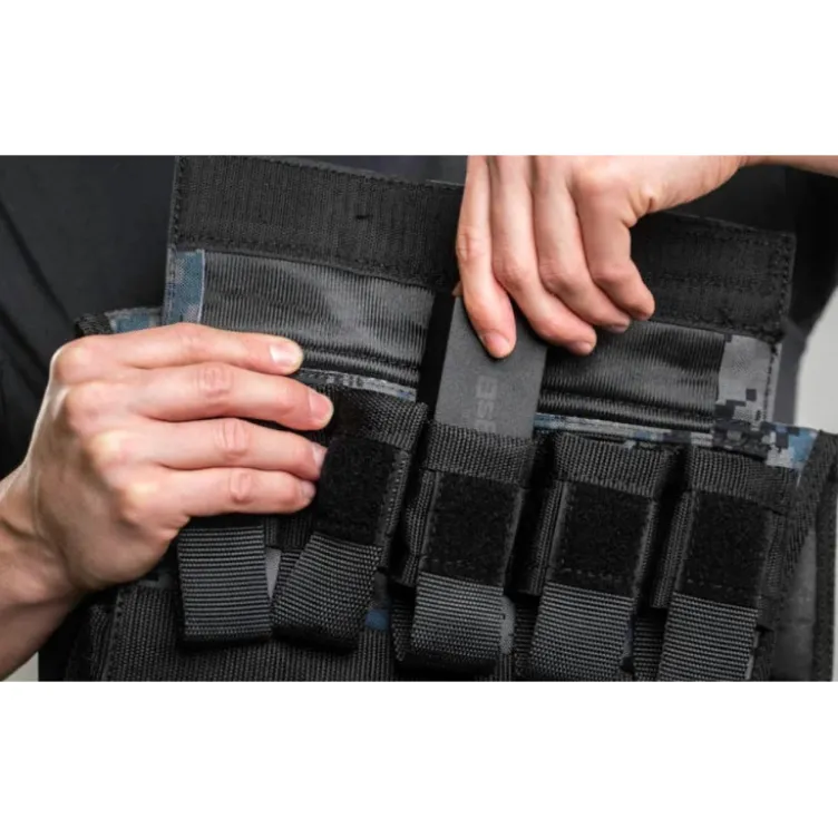 Gilet lesté 30 kg ou 20 kg en nylon pour entraînement de cross-training - Taille unique