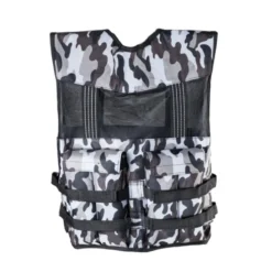 Gilet pondéré de 10 kg avec bandes velcro et éléments réfléchissants pour Hyrox et Cross-training