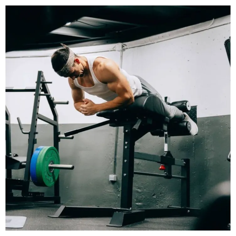 Glute ham raise de musculation Titanium Strength GH130 confortable et robuste - Training des muscles inférieurs du corps