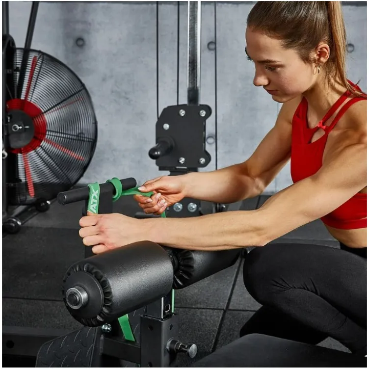 Glute Ham Trainer au sol ATX ultra compact pour entraînement du bas du corp en home gym
