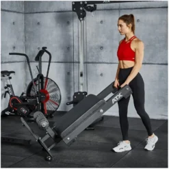 Glute Ham Trainer au sol ATX ultra compact pour entraînement du bas du corp en home gym