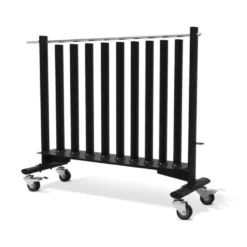 Grand support de rangement professionnel avec roulettes pour haltères de 1 kg à 5 kg