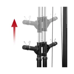 Half rack avec barre guidée et poulie haute et basse à charge libre - Capacité de charge 136 kg
