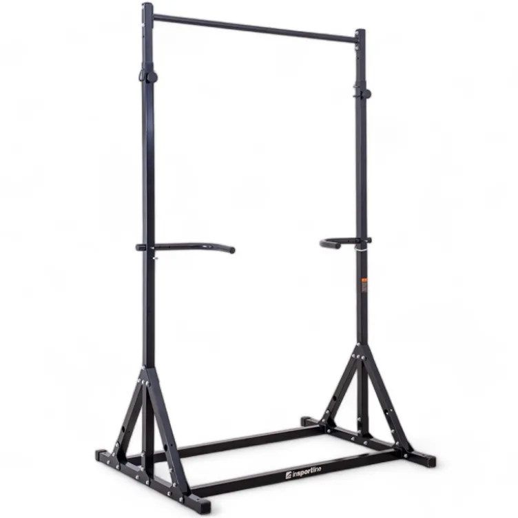 Half Rack de musculation avec poignées à dips et hauteur réglable pour Home-Gym