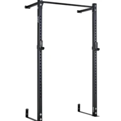 Half Rack de musculation Rig mural pour crosstraining avec crochets en J et poste à traction