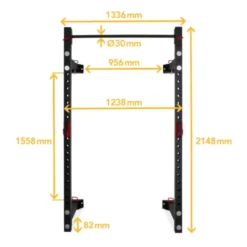 Half rack pliable à fixation murale Titanium Strength FR360 avec capacité de charge de 360 kg - Crochets en J inclus
