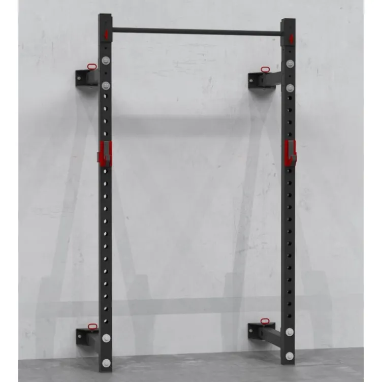Half rack pliable à fixation murale Titanium Strength FR360 avec capacité de charge de 360 kg - Crochets en J inclus