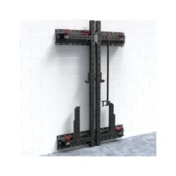 Half rack pliant à fixation murale charge 500 kg avec crochets en J