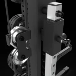 Half Rack à squat ATX avec extension de stockage et poulie à charge guidée de 125 kg pour Home Gym et Pros série 700