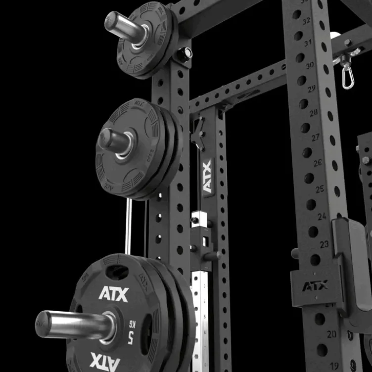 Half Rack à squat ATX avec extension de stockage et poulie à charge guidée de 125 kg pour Home Gym et Pros série 700