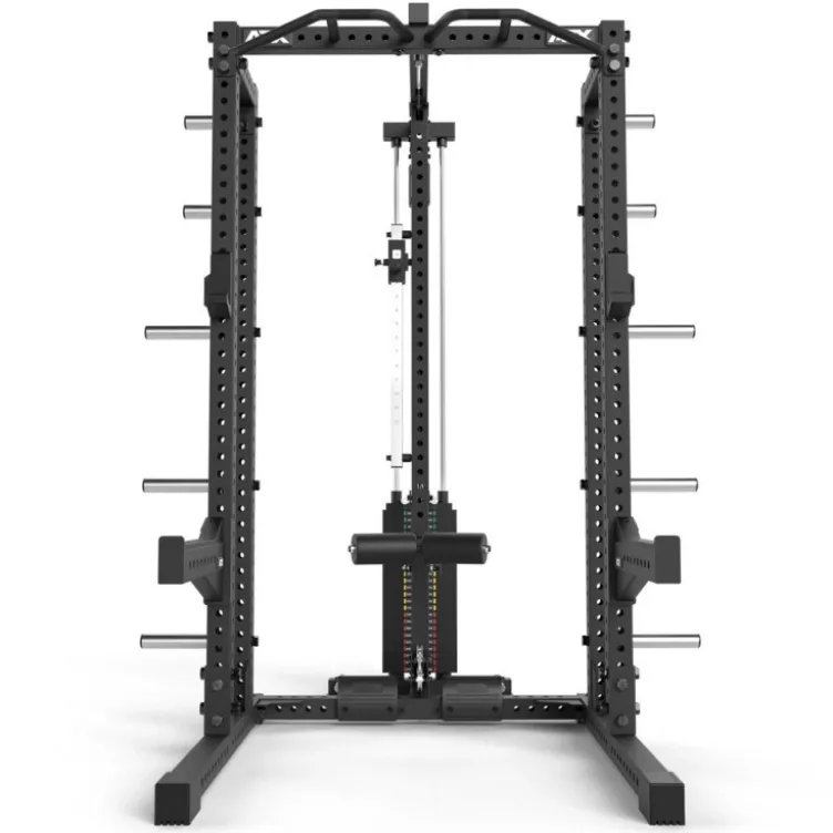 Half Rack à squat ATX avec extension de stockage et poulie à charge guidée de 125 kg pour Home Gym et Pros série 700