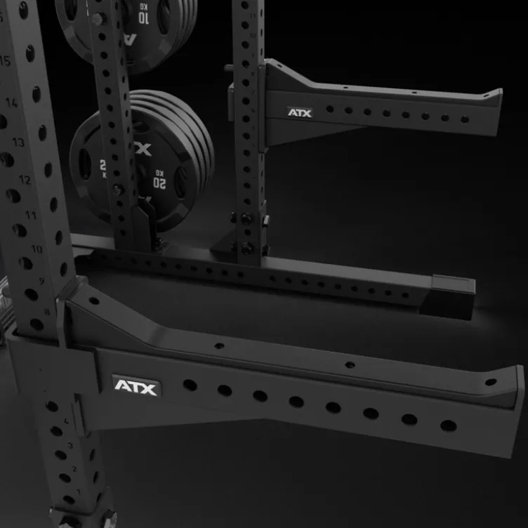 Half Rack à squat ATX avec extension de stockage et poulie à charge guidée de 125 kg pour Home Gym et Pros série 700