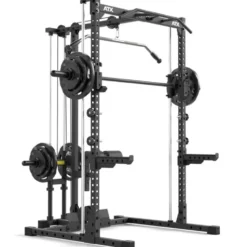 Half rack à squat ATX avec poulie à charge libre et option barre guidée pour Home Gym - Série 500