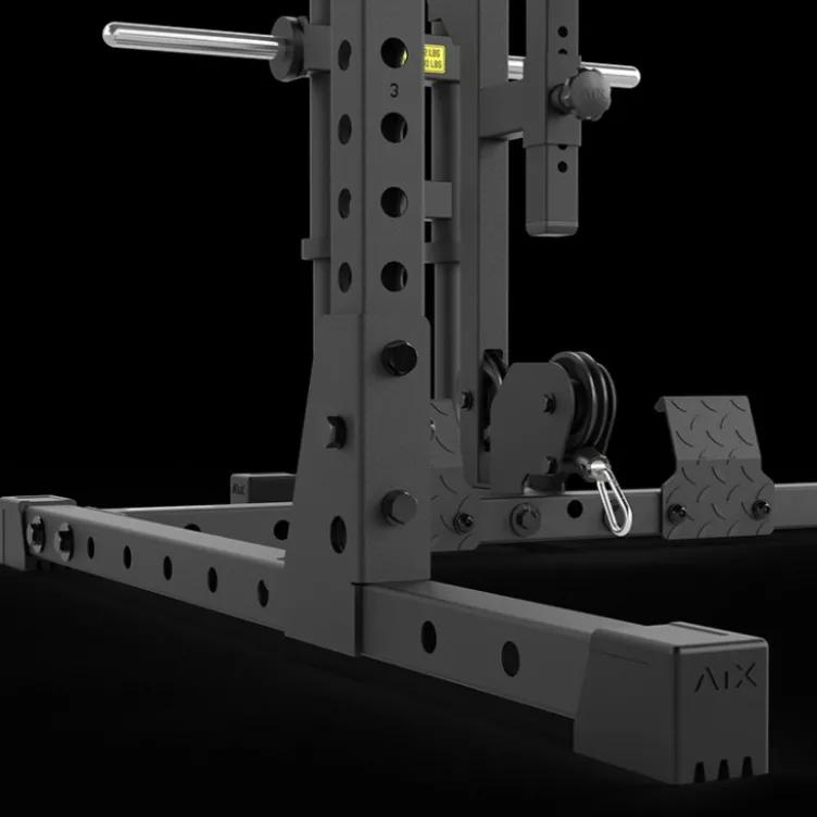 Half rack à squat ATX avec poulie à charge libre et option barre guidée pour Home Gym - Série 500