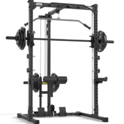 Half rack à squat ATX avec poulie à charge libre et option barre guidée pour Home Gym - Série 500