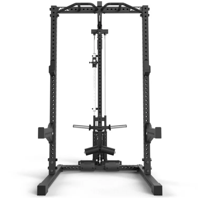 Half rack à squat ATX avec poulie à charge libre Max 200 kg - Barre de traction multigrip et accessoires inclus - Série 700