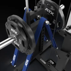 Half rack à squat ATX avec poulie à charge libre Max 200 kg - Barre de traction multigrip et accessoires inclus - Série 700