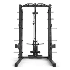 Half rack à squat ATX avec poulie à charge libre et extension de stockage pour séances de musculation complètes - Série 700