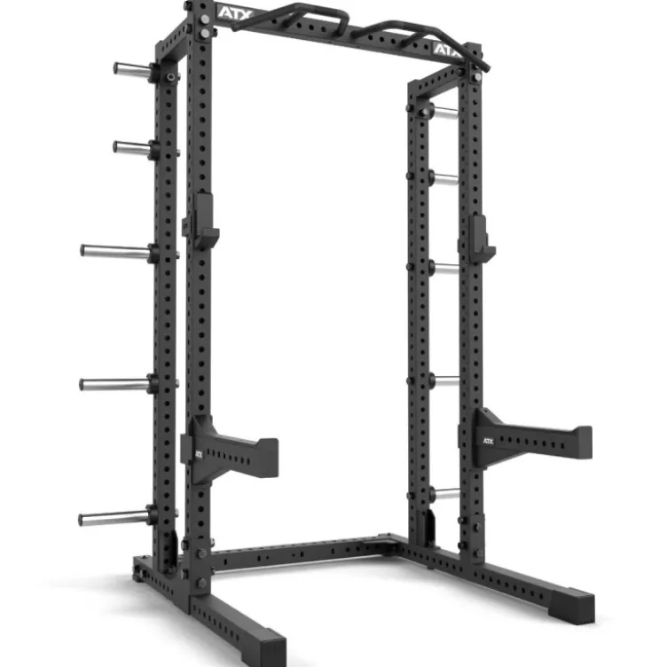 Half rack à squat ATX Série 700 avec extension de stockage pour disques de poids - 10 supports de rangement intégrés