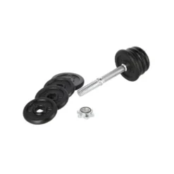 Haltère avec poids total de 15 kg polyvalent pour training des biceps