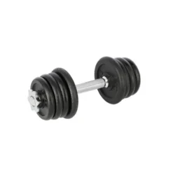 Haltère avec poids total de 15 kg polyvalent pour training des biceps