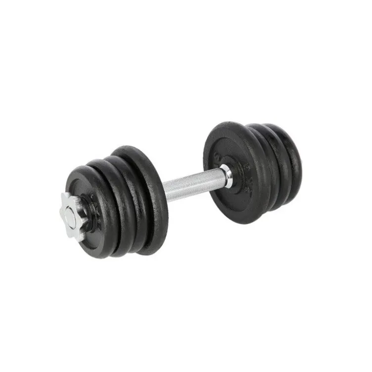 Haltère avec poids total de 15 kg polyvalent pour training des biceps
