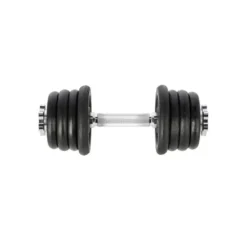 Haltère avec poids total de 15 kg polyvalent pour training des biceps