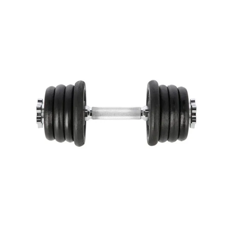 Haltère avec poids total de 15 kg polyvalent pour training des biceps