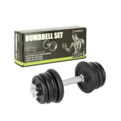 Haltère avec poids total de 15 kg polyvalent pour training des biceps
