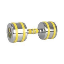 Haltère de musculation en acier chromé 1 kg à 14 kg avec poignée ergonomique