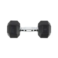 Haltère de musculation hexagonal à l'unité 8 kg avec poignée moletée