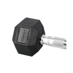 Haltère de musculation hexagonal à l'unité 8 kg avec poignée moletée