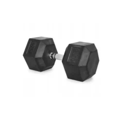 Haltère de musculation 40 kg hexagonal à l'unité pour séance d'entraînement polyvalente