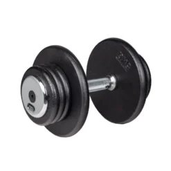 Haltère de musculation à l'unité de 5 kg à 50 kg avec revêtement chromé