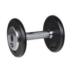 Haltère de musculation à l'unité de 5 kg à 50 kg avec revêtement chromé