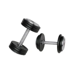 Haltère de musculation à l'unité de 5 kg à 50 kg avec revêtement chromé